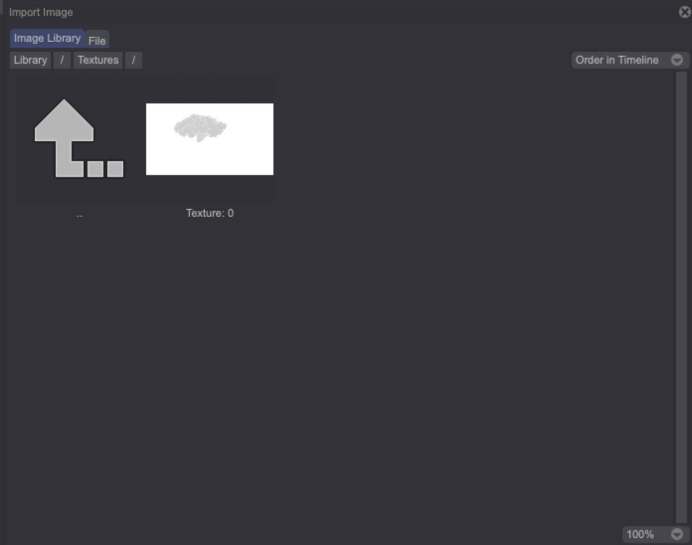 Adding a texture from the Library