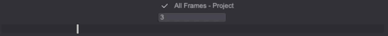 All Frames export