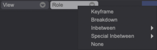 Apply Role menu