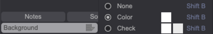 Canvas background options