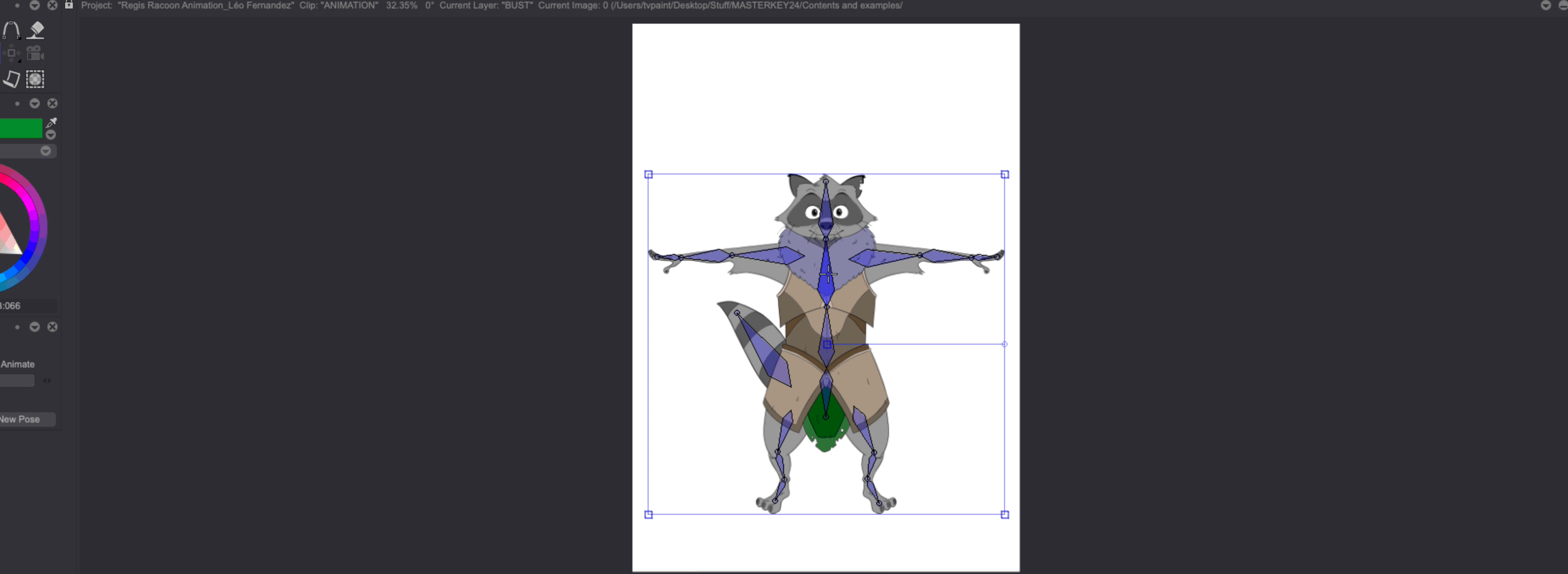 Changing a pose trhough the Library