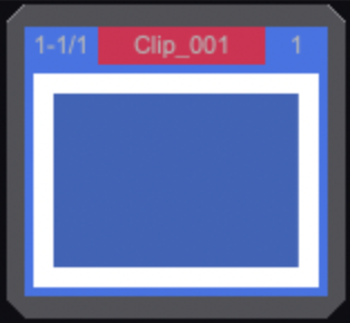 A Clip thumnbnail being updated with the Canvas' content