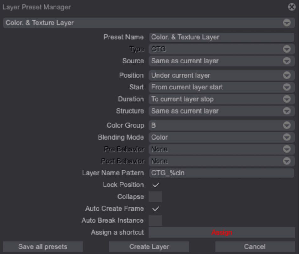 The CTG Preset