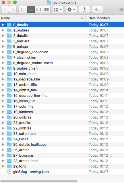 Result of the aforementioned folder name pattern