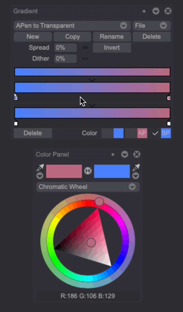 Gradient creation example