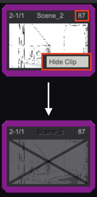 Hiding a Clip