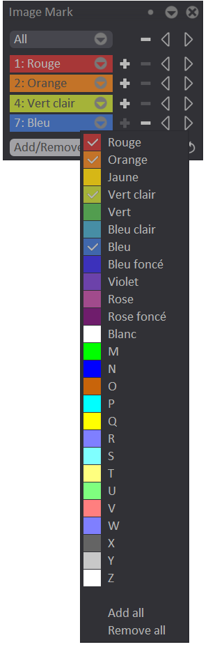 The Add Remove list