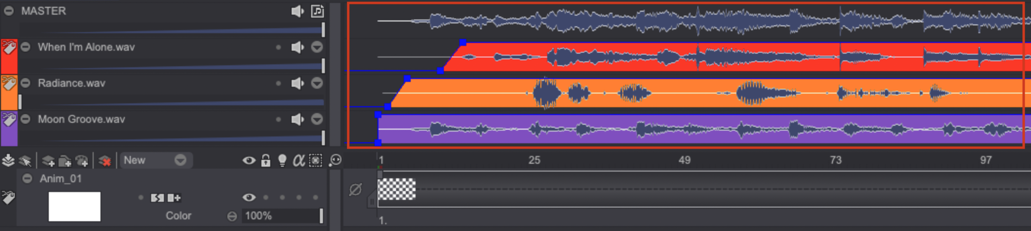 Multitrack preview