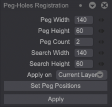 The Peg-Holes Registration Panel
