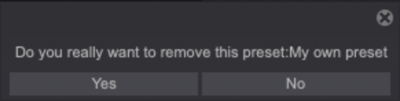 Remove confirmation