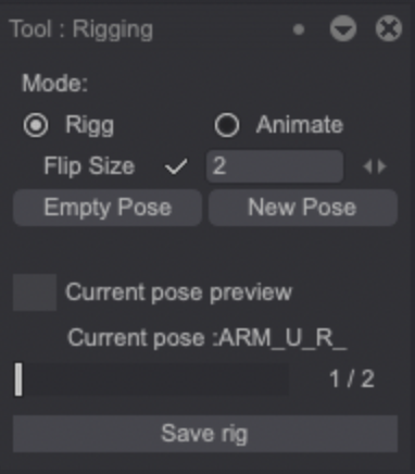Puppet Tool Rigg Mode