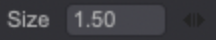 Size slider icon