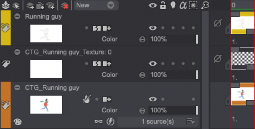 The newly created texture Layer