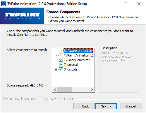 Windows installer components