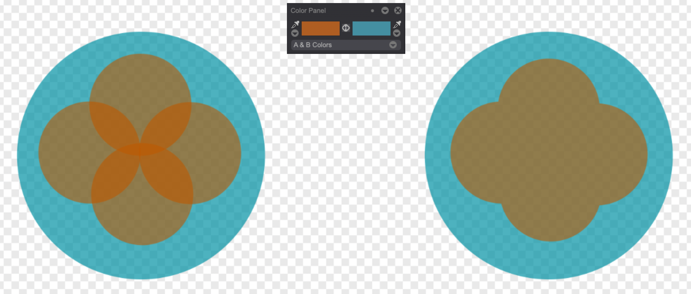 Alpha Diff mode example