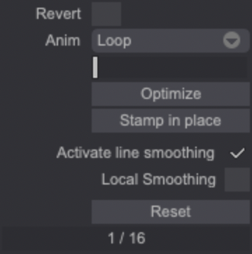 Anim Brush settings