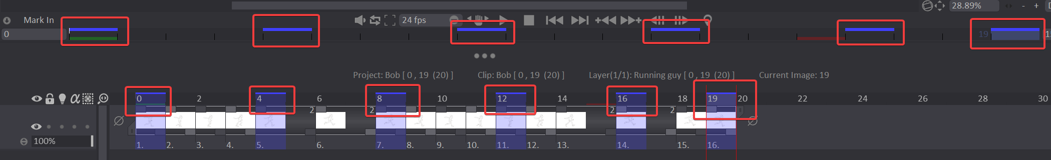 Bookmarks on the Timeline