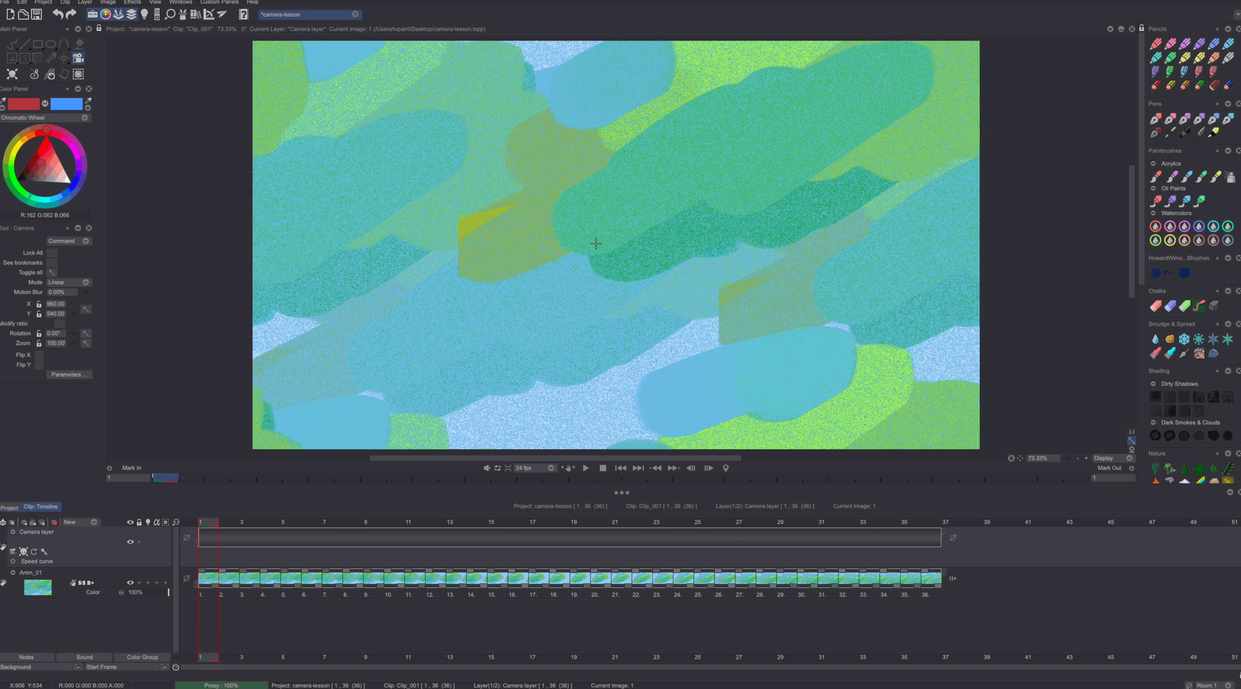 Using the Camera HUD