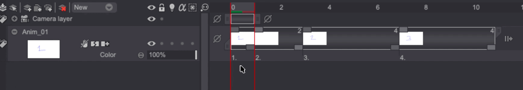 Clear multiple frames