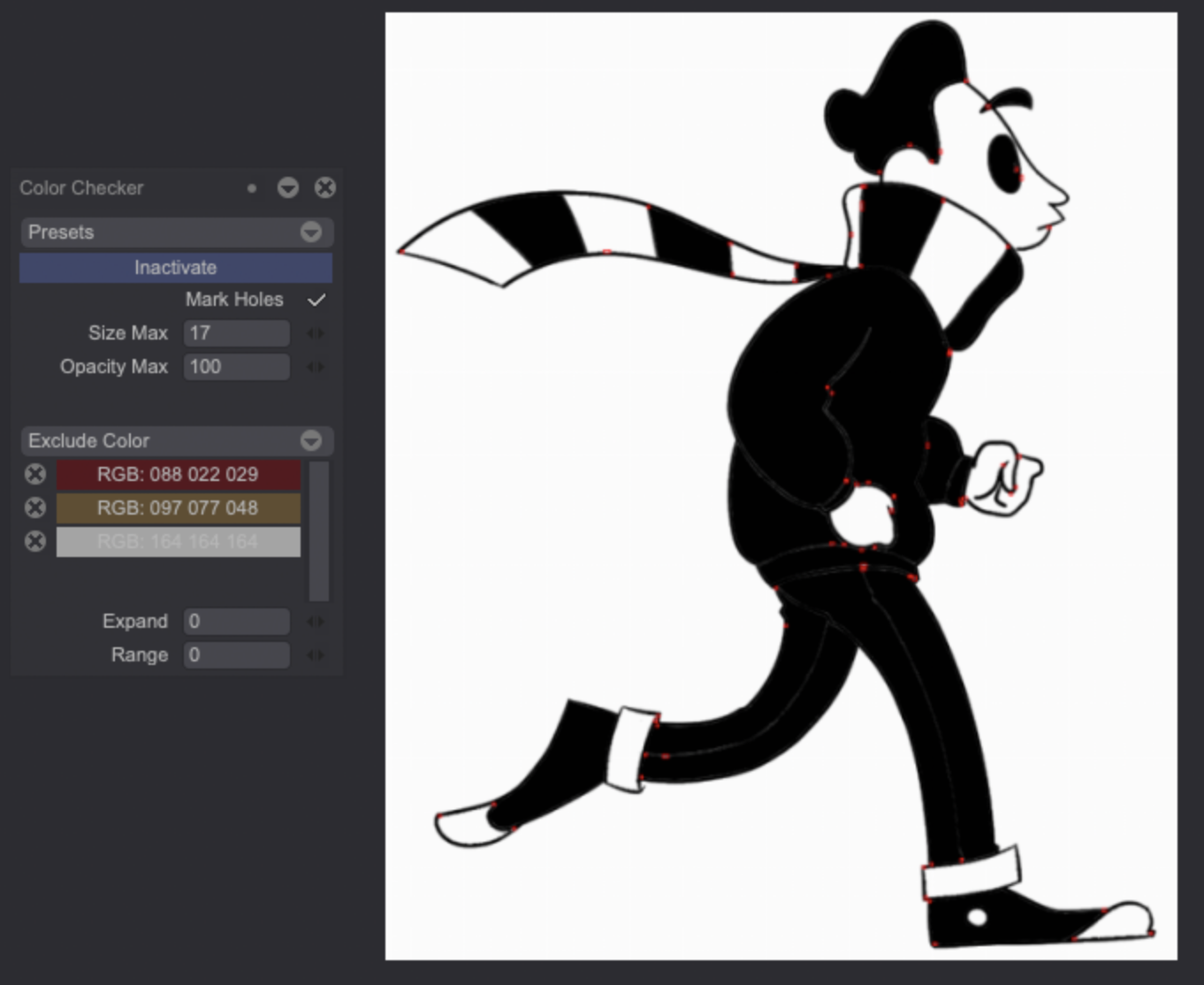 Color Checker Exclude option