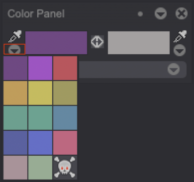 Color history pop-up