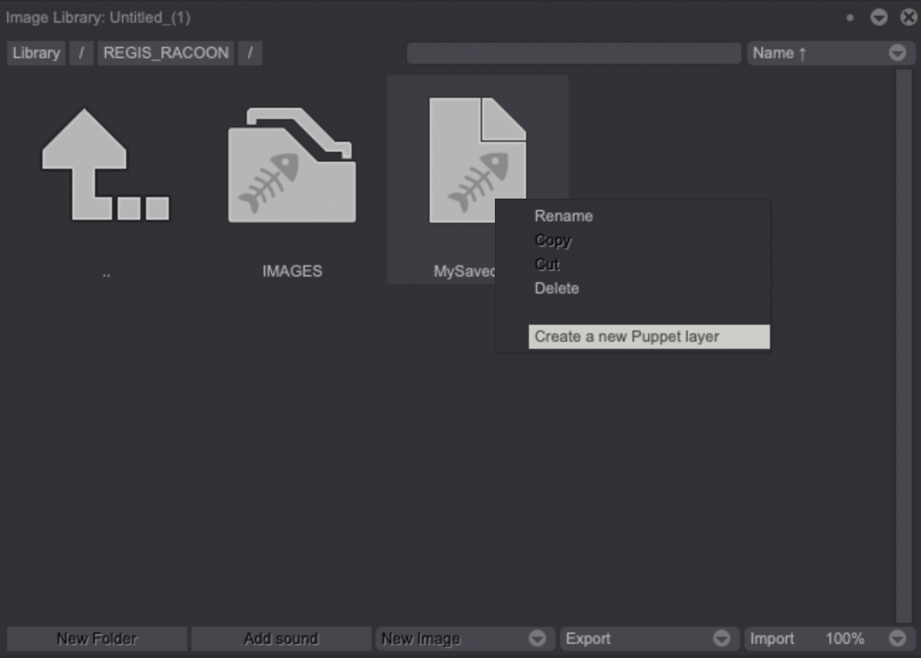 Creating a new Puppet from a saved Rig