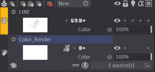 CTG Layer with one source