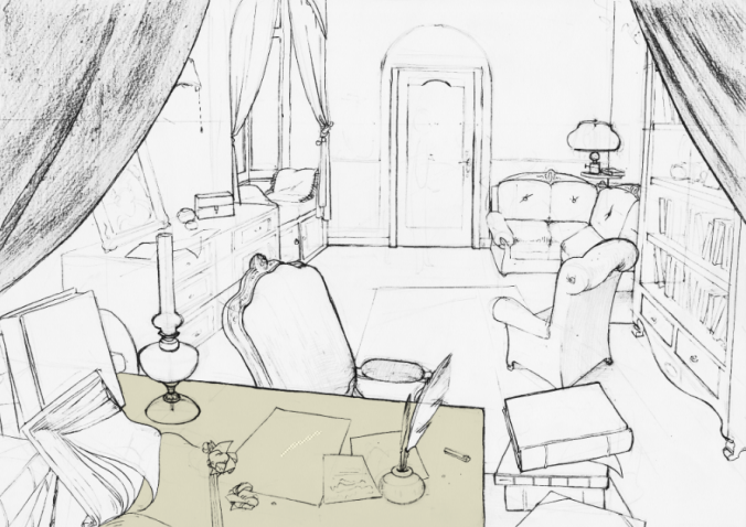 Squiggle on a sheet of paper