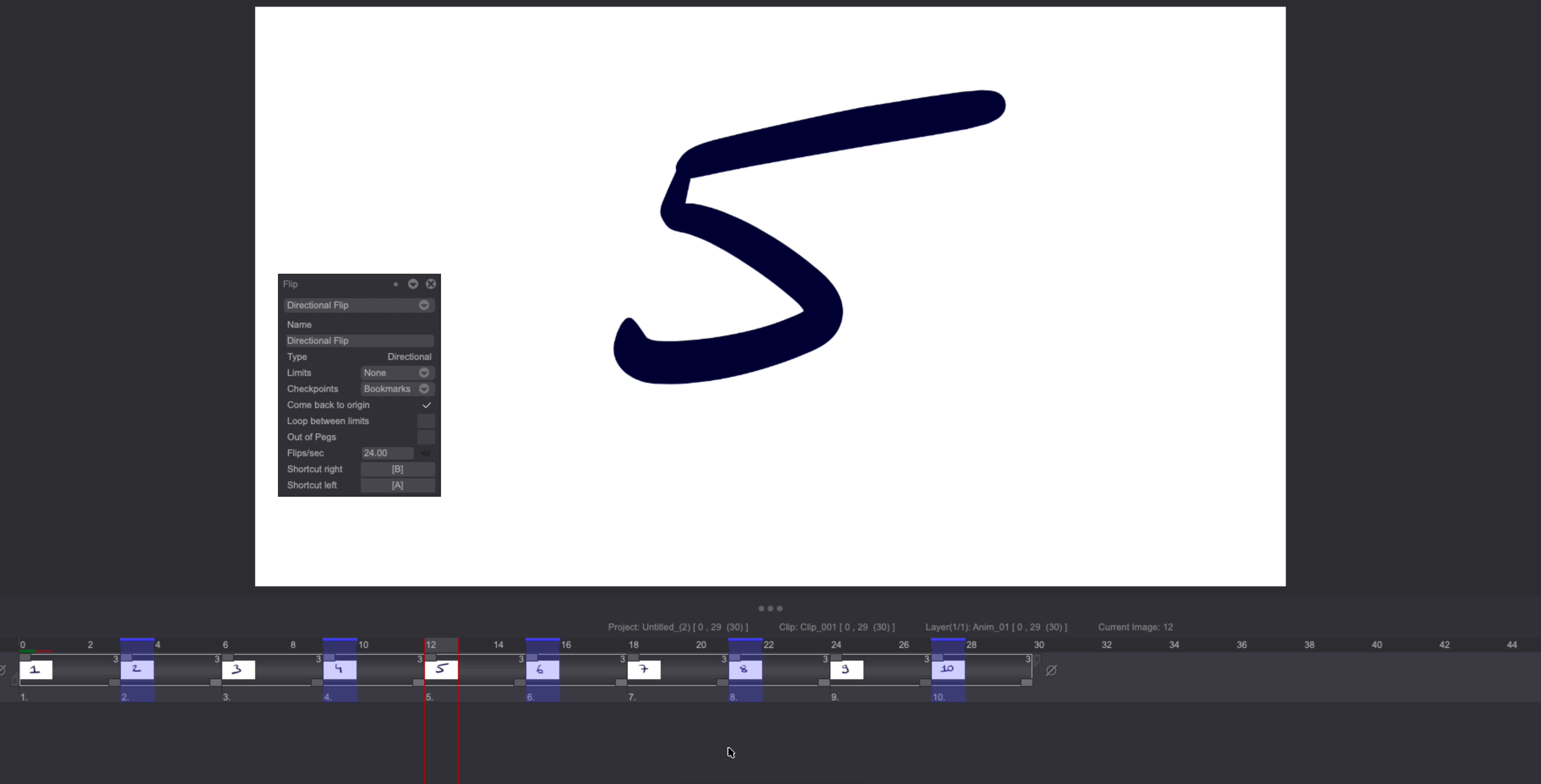 Directional Flip example