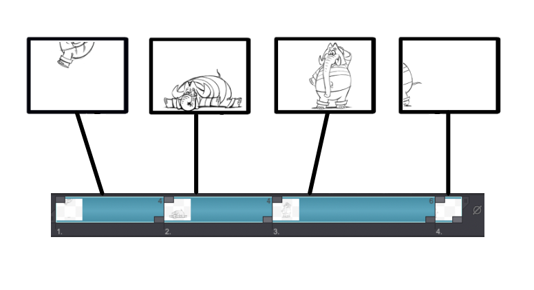 Add Exposure Cells for the key frames