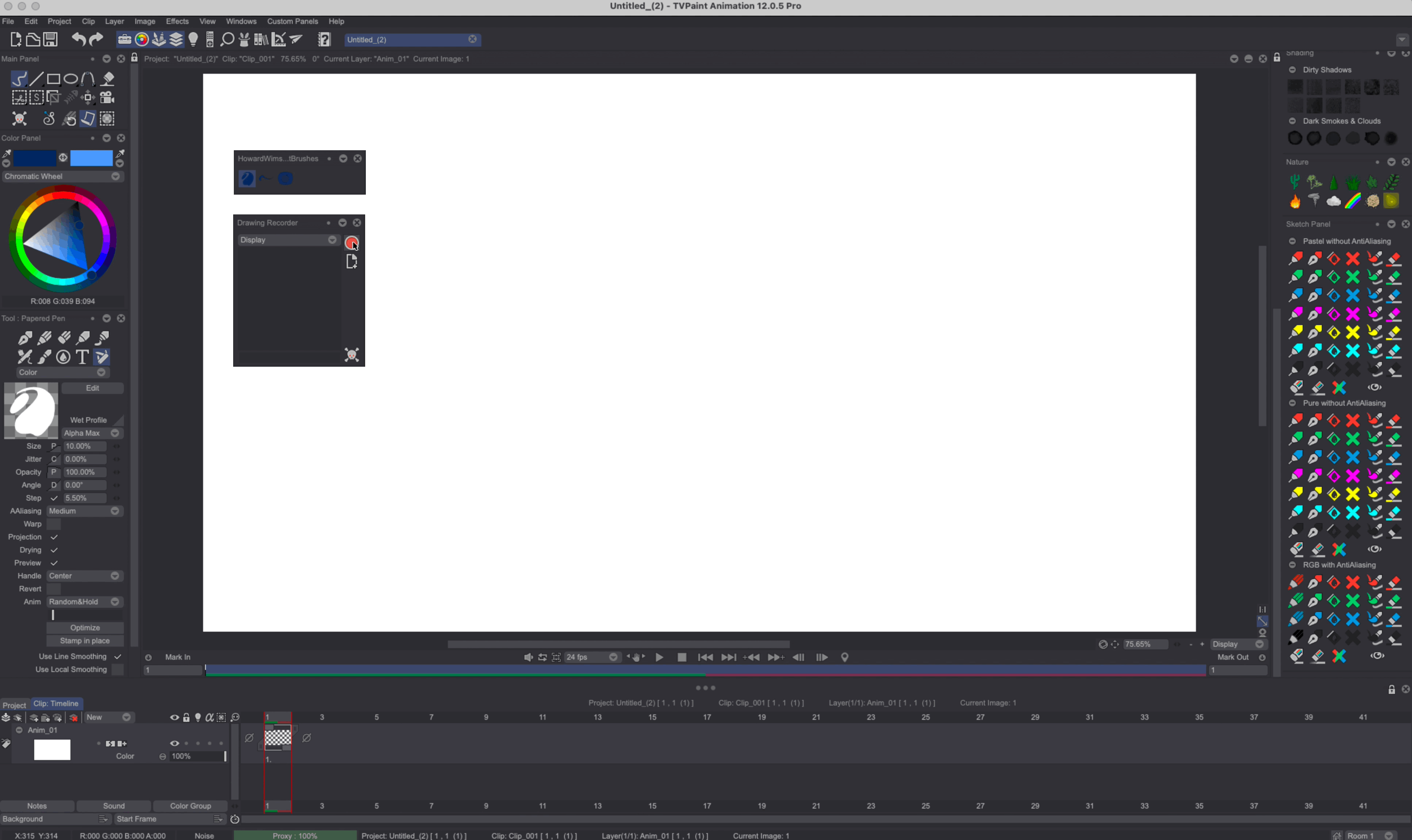 Drawing Recorder in action