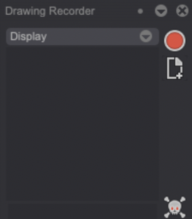 Drawing Recorder Panel