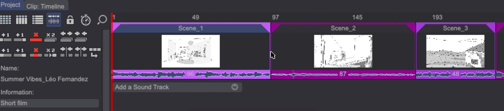 Extending a Clip's duration