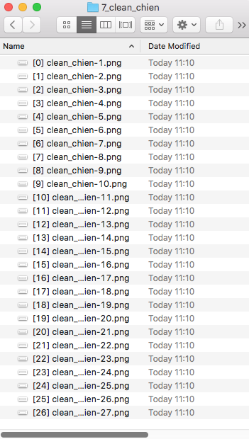 Result of the aforementioned file name pattern