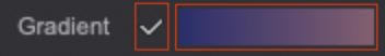 Gradient option activated