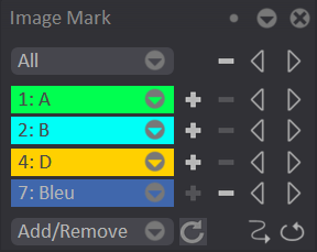 Image Mark panel with new colors