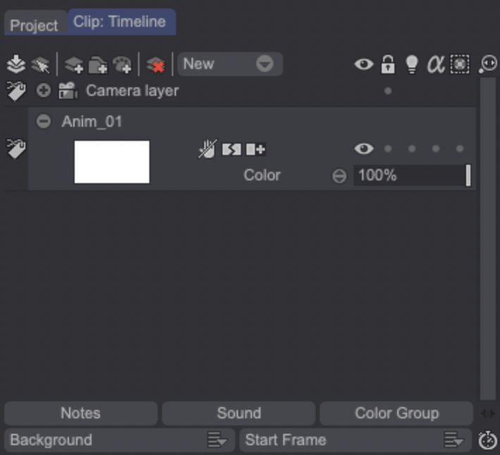 TVPaint's layer stack