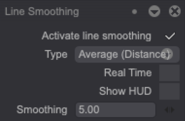 Line Smoothing options