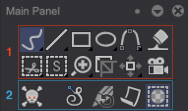 TVPaint Main Panel