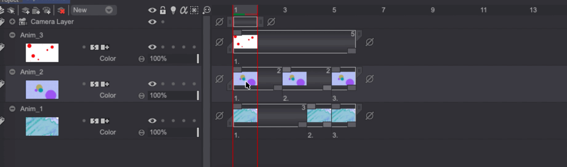 Moving a single layer