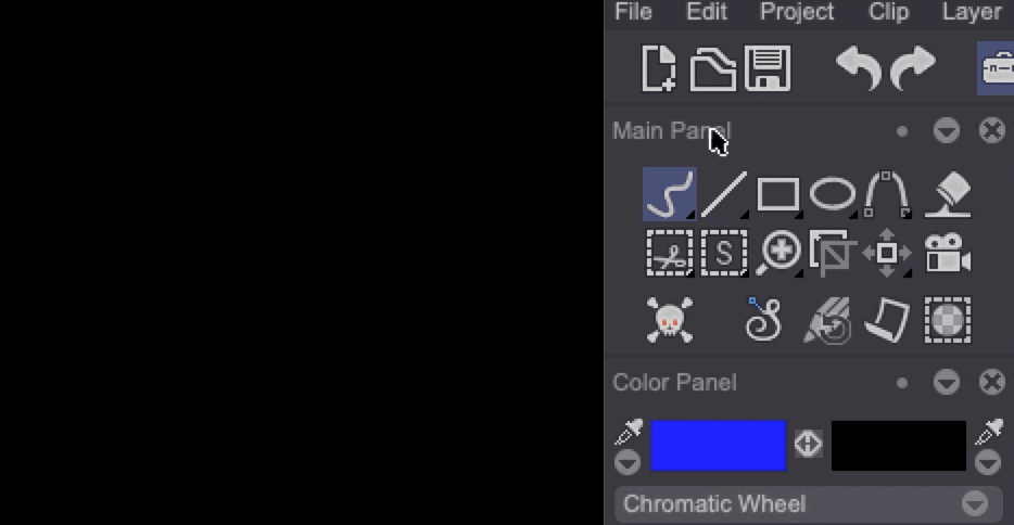 Moving a panel out of the main window