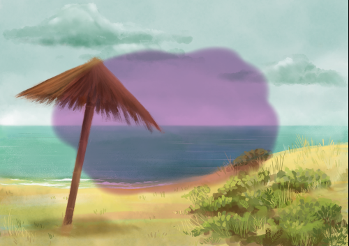 Multiply mode example