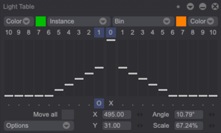 Out-of-Pegs panel options
