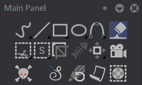 The Paint Bucket tool in the Main Panel