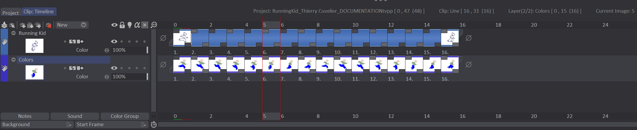 Paint Bucket Source demo after
