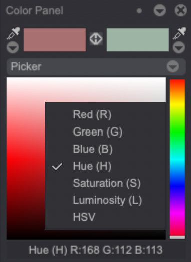Picker mode options