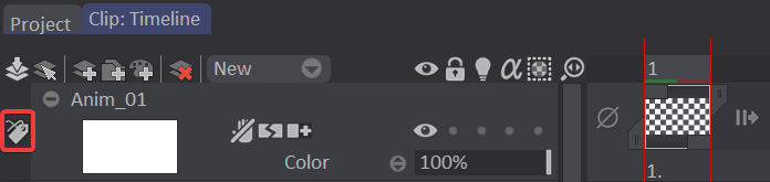 Color group icon on the Layer Stack