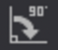 Rotate 90 degrees right icon