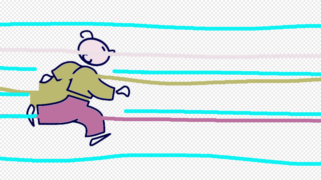 Running Kid with Exclusion 3