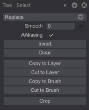 Selection tools settings